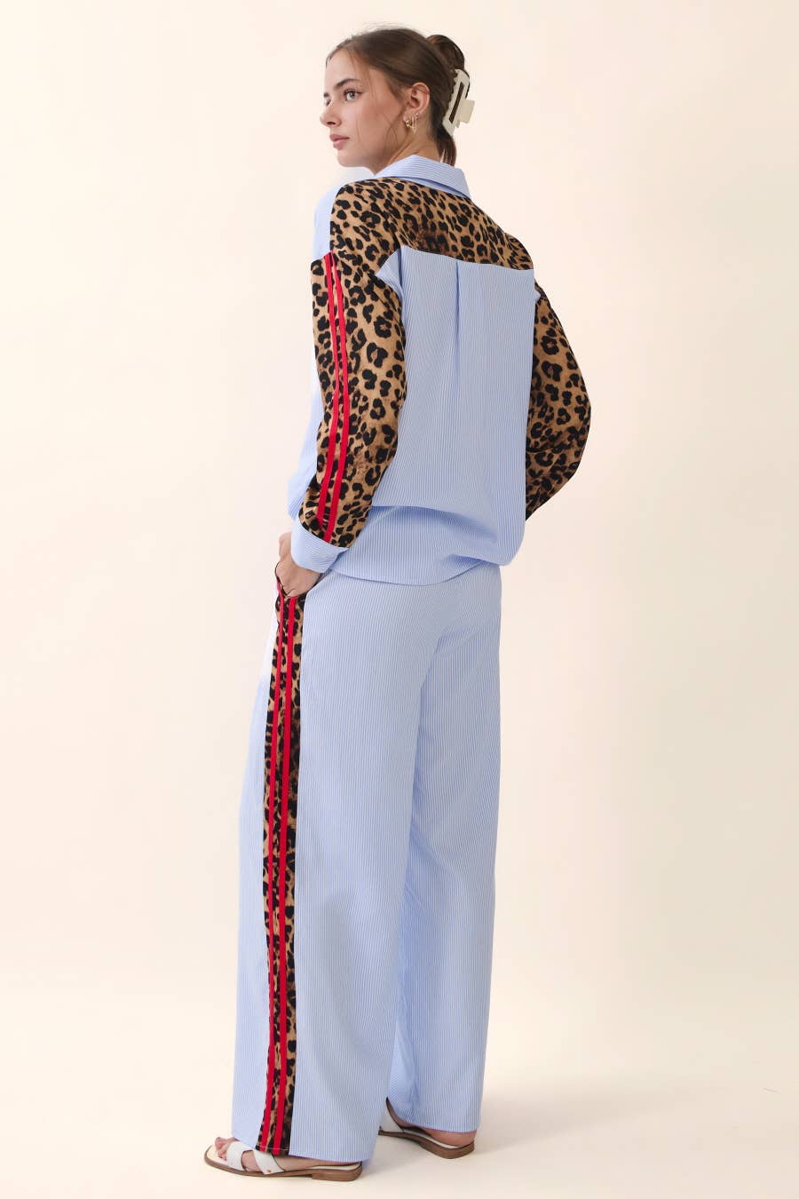 Stripe Button Down Shirt : Blue Stripe
