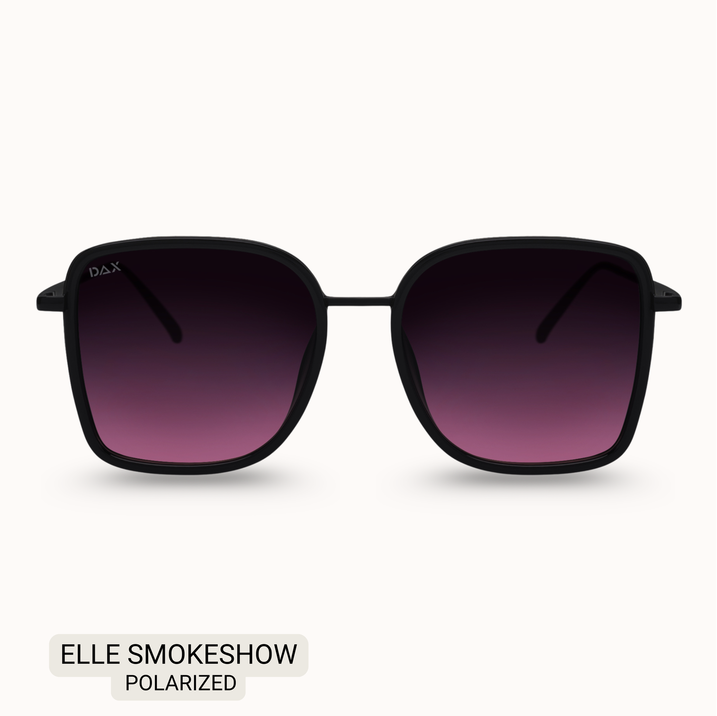 Elle - Women's Polarized Oversized Sunglasses: Brown