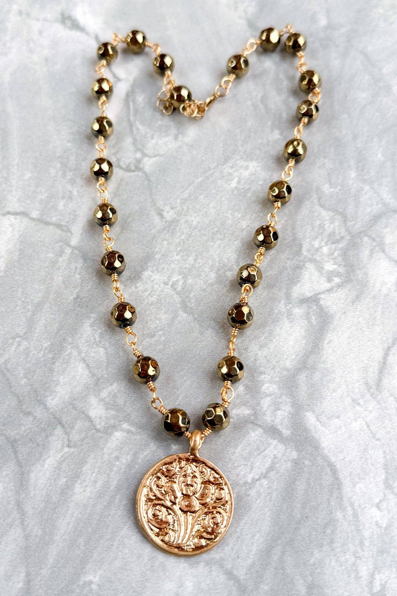 Talus Gold Necklaces: Gold Earth