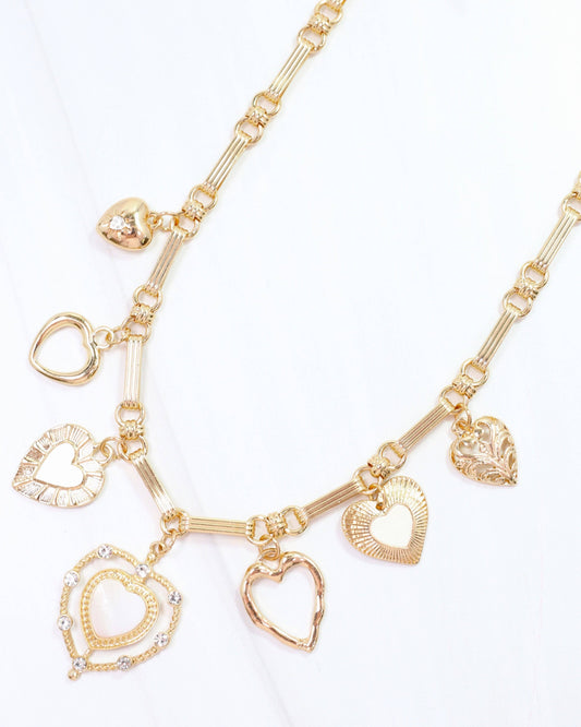 Maureen Charm Necklace Gold