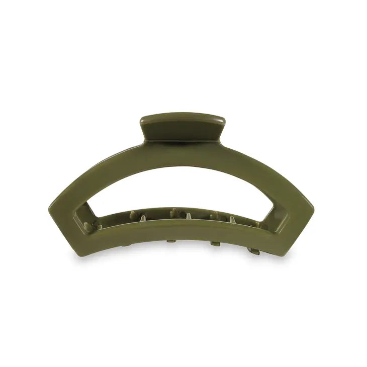 Teleties Olive Medium Open Hair Clip