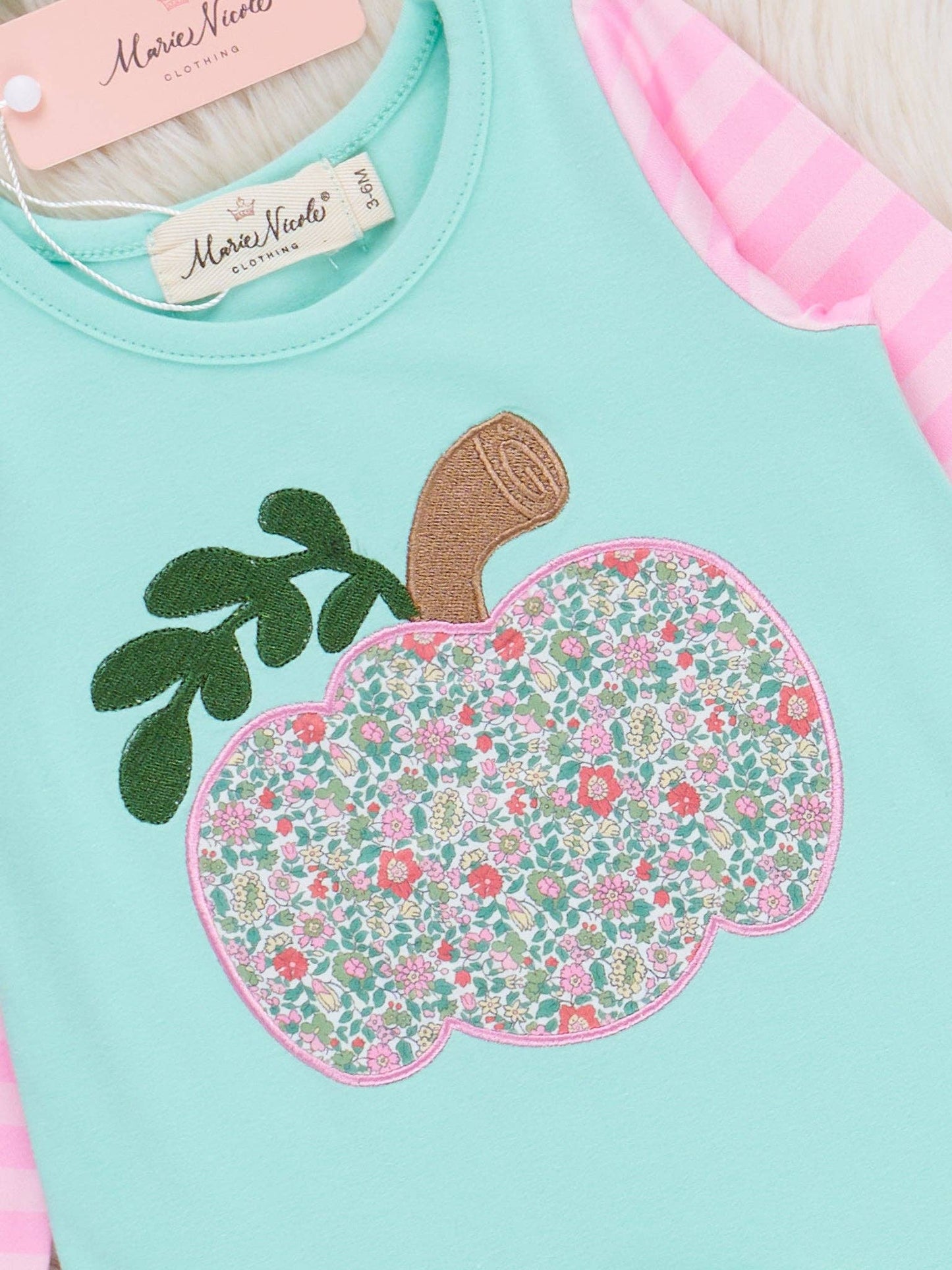 Pumpkin Petal Ruffles Embroidered Romper