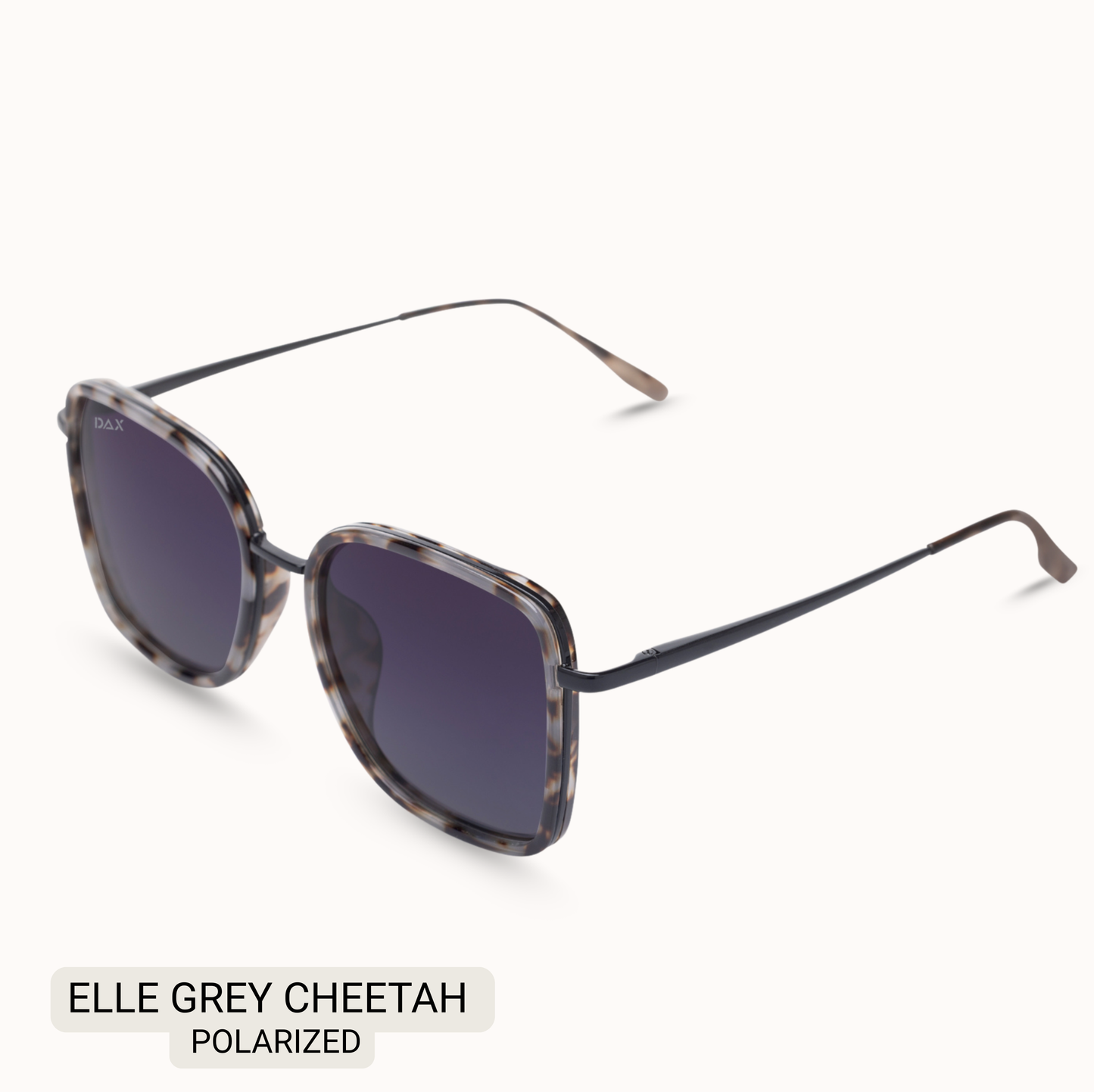 Elle - Women's Polarized Oversized Sunglasses: Brown