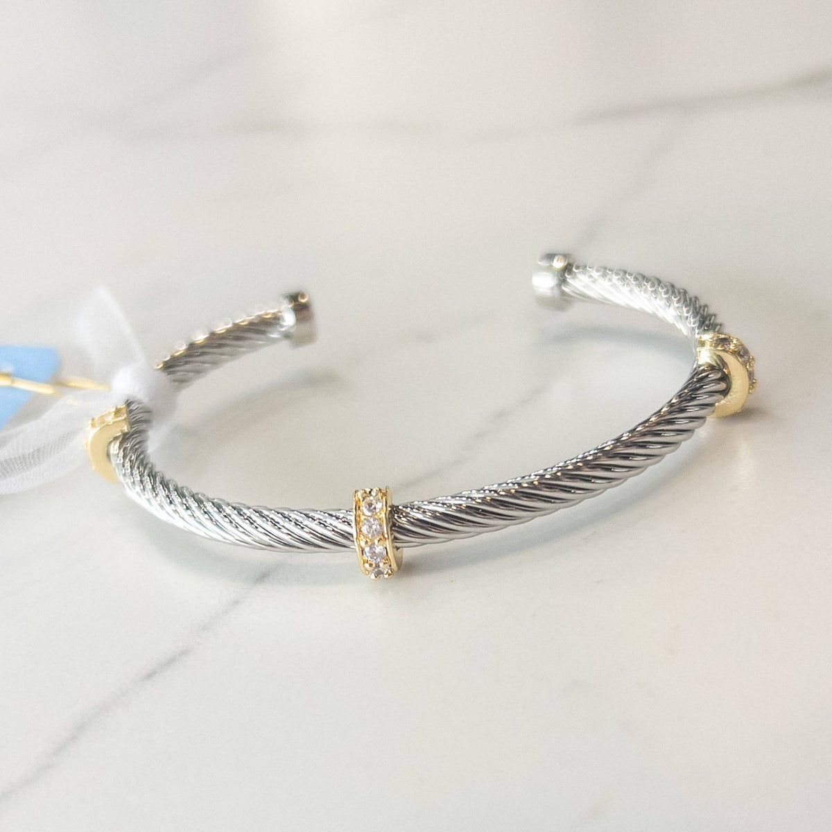 Kendall Crystal Cable Cuff