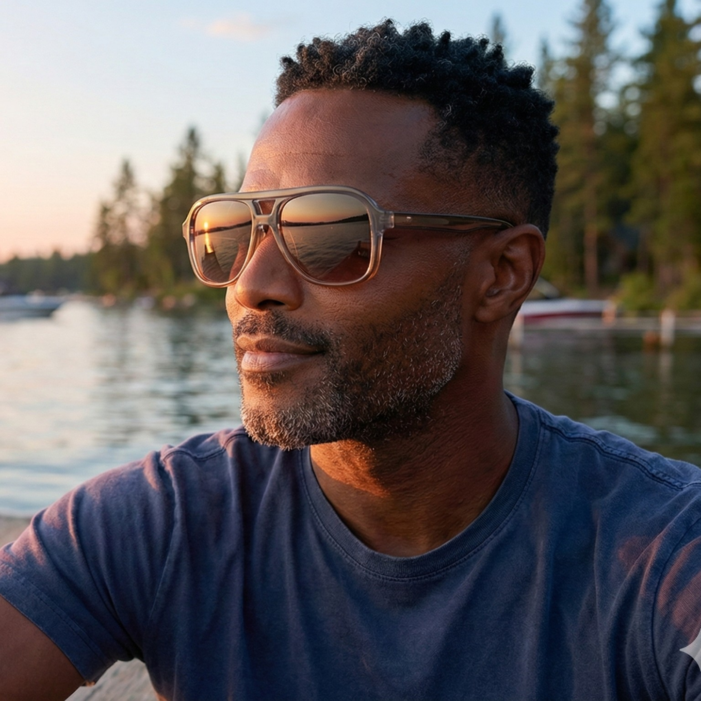 Cruz - Unisex Aviator Sunglasses – Polarized: Grey Gradient
