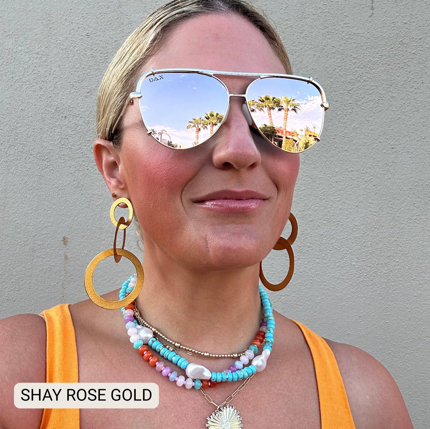 SHAY - Women's Polarized Large Hair Friendly Aviator : Cheetah
