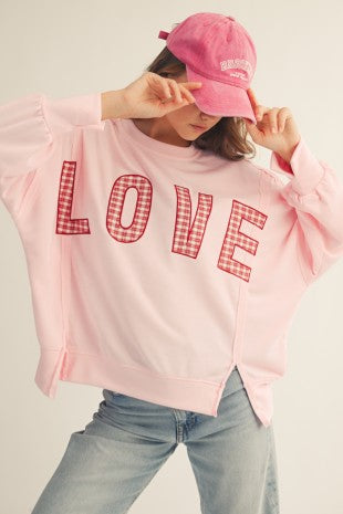 Love Patch Beloved Pullover Sweatshirt