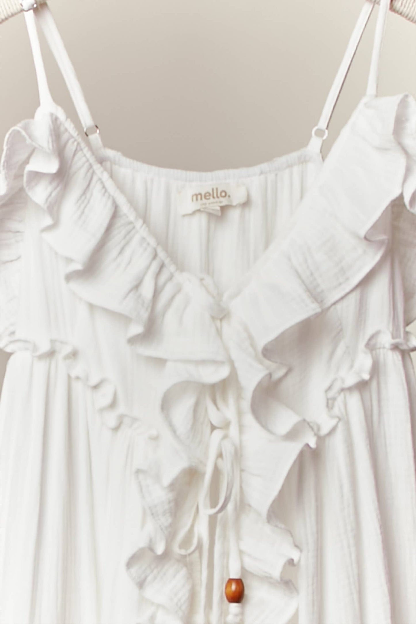 Checker Ruffle Dress Cardigan