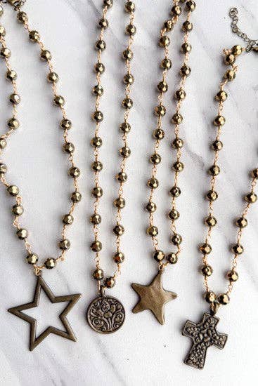 Talus Bronze Necklaces: Bronze Star