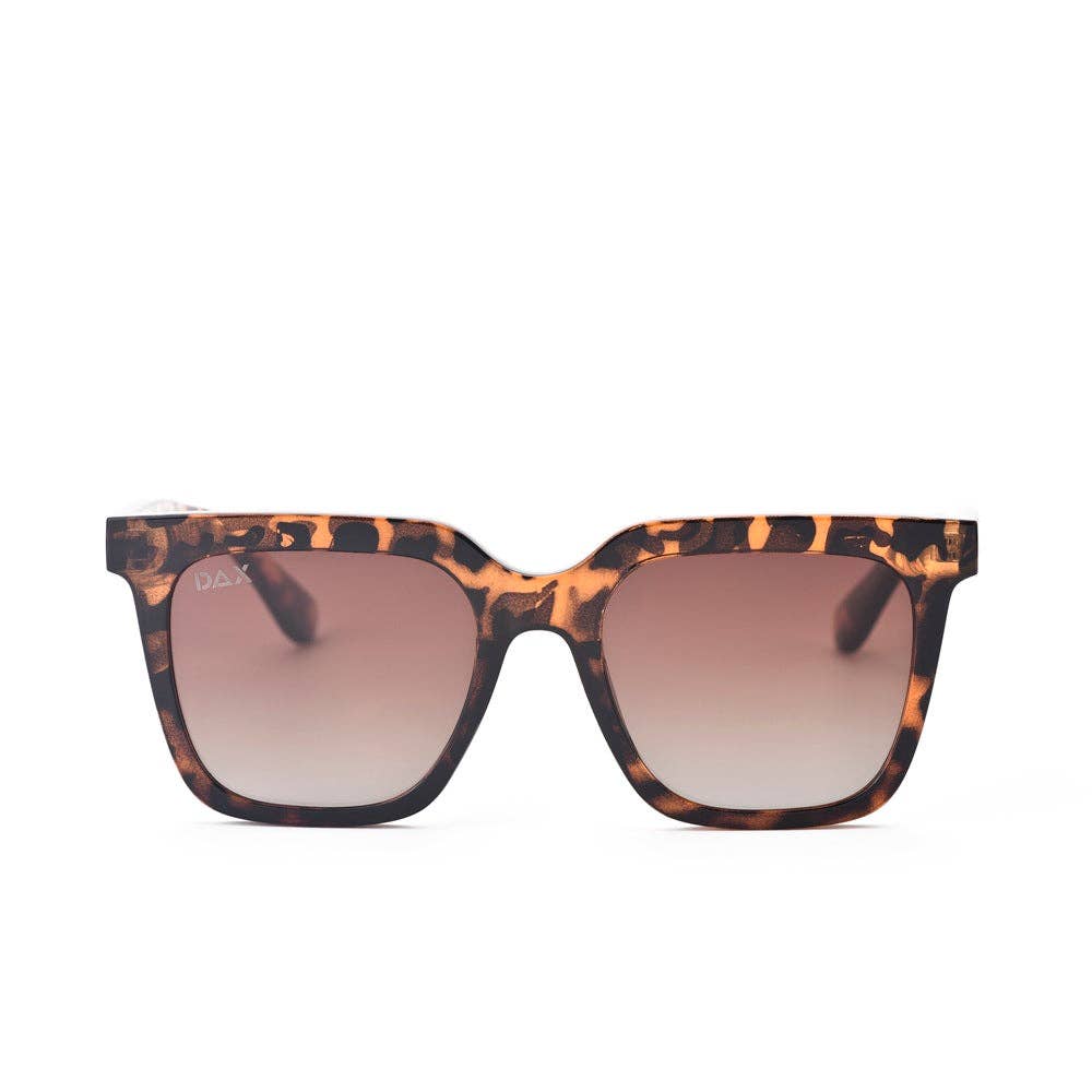 Dani- Women’s Square Sunglasses – Oversized Fall Line: Grey Cheetah
