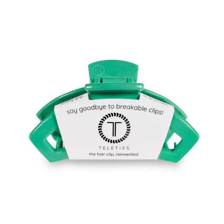 Teleties Green Come True Medium Open Hair Clip