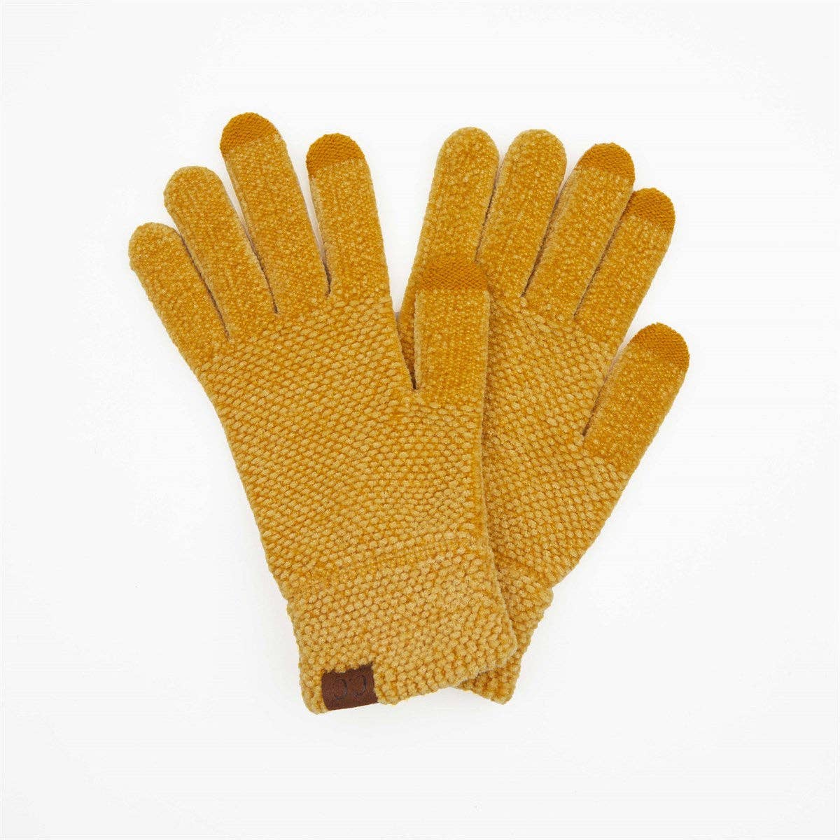 CC Chenille Touchscreen Glove ( G-9016 ): Light Melange Grey