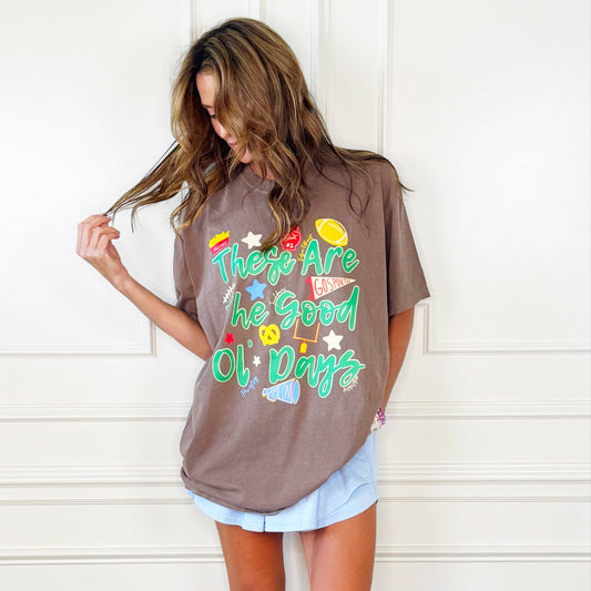 These Are The Good Ol' Days Football Tee
