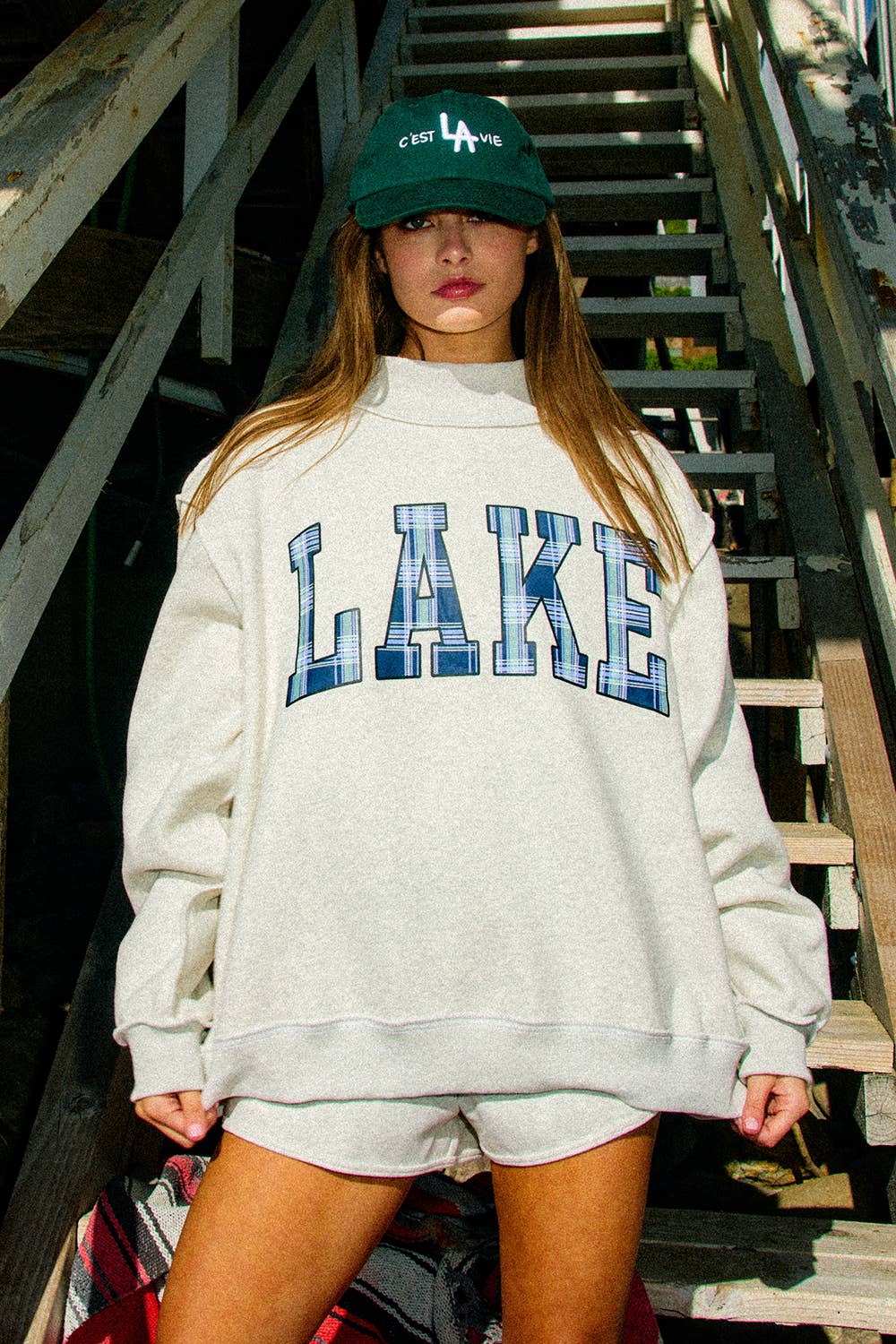 LAKE & MOUNTAIN' reversible Mock-neck Sweatshirt