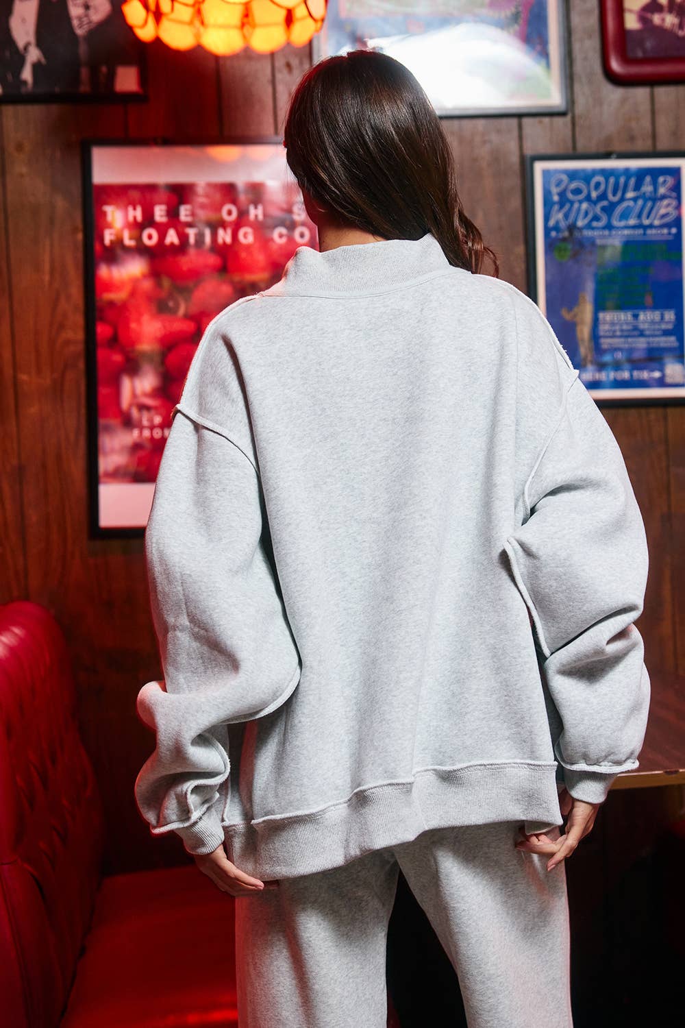 SENIOR27 | 'SENIOR' Reversible Mock-Neck Sweatshirt