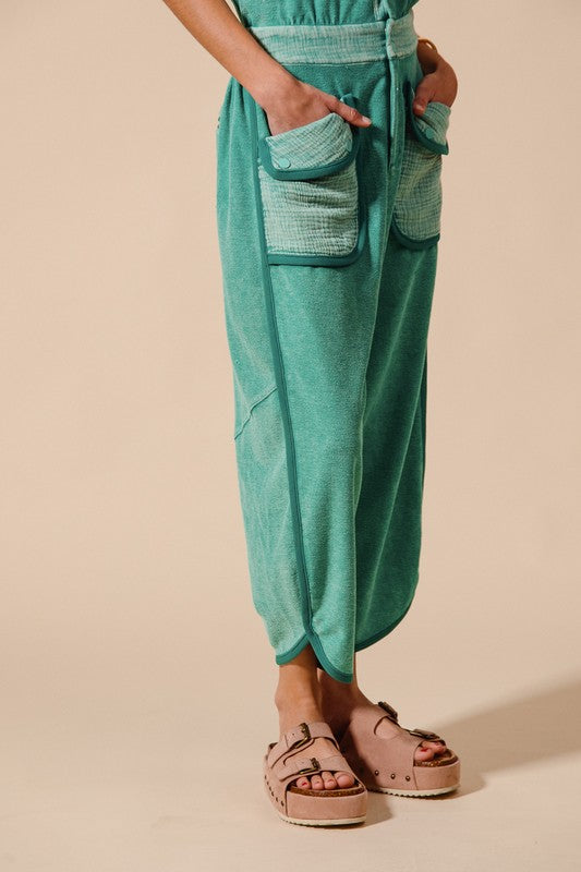 Mineral Washed Terry Jumpsuit