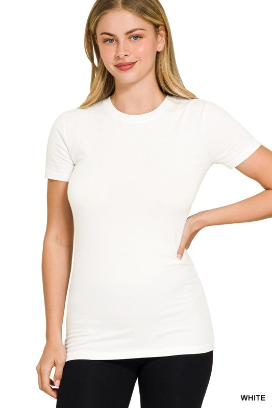 Basic Cotton Crew Neck Tee