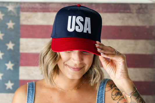 USA Embroidered Hat 4Th Of July