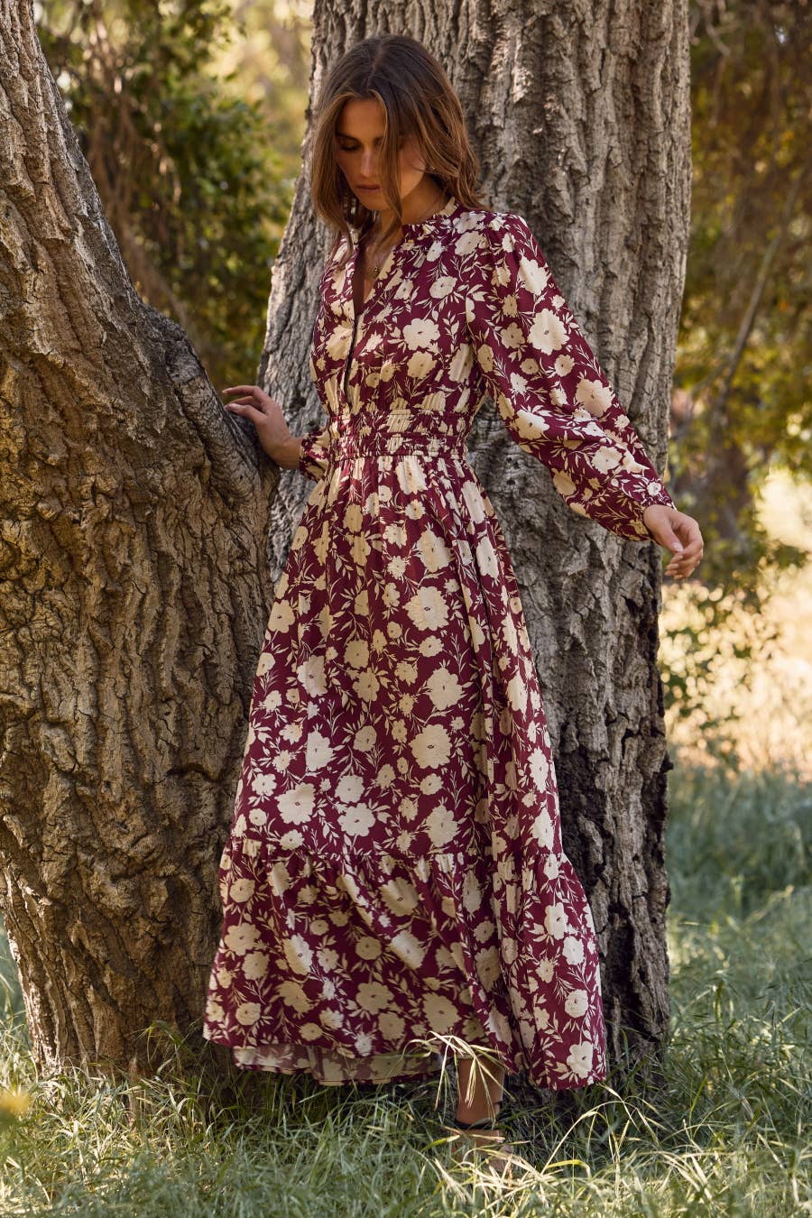 Floral Printed Maxi Dress