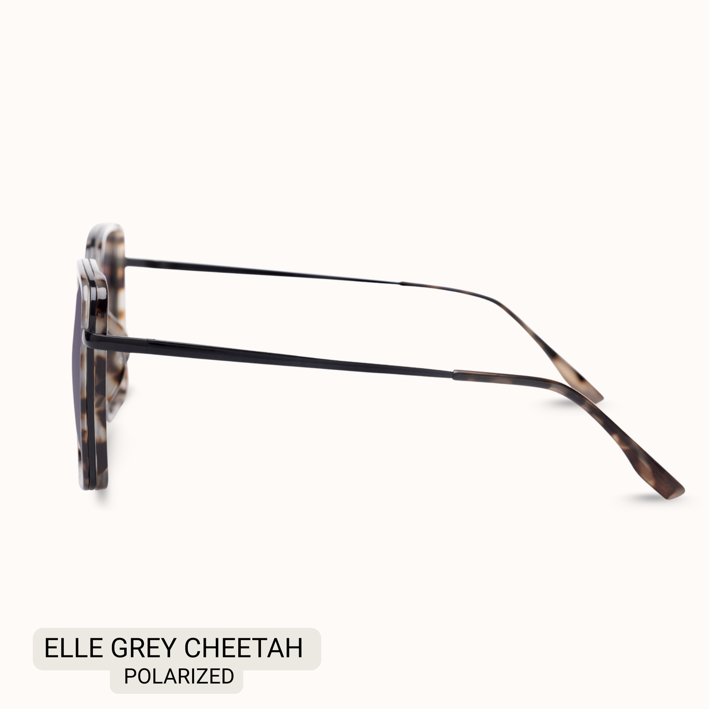 Elle - Women's Polarized Oversized Sunglasses: Brown