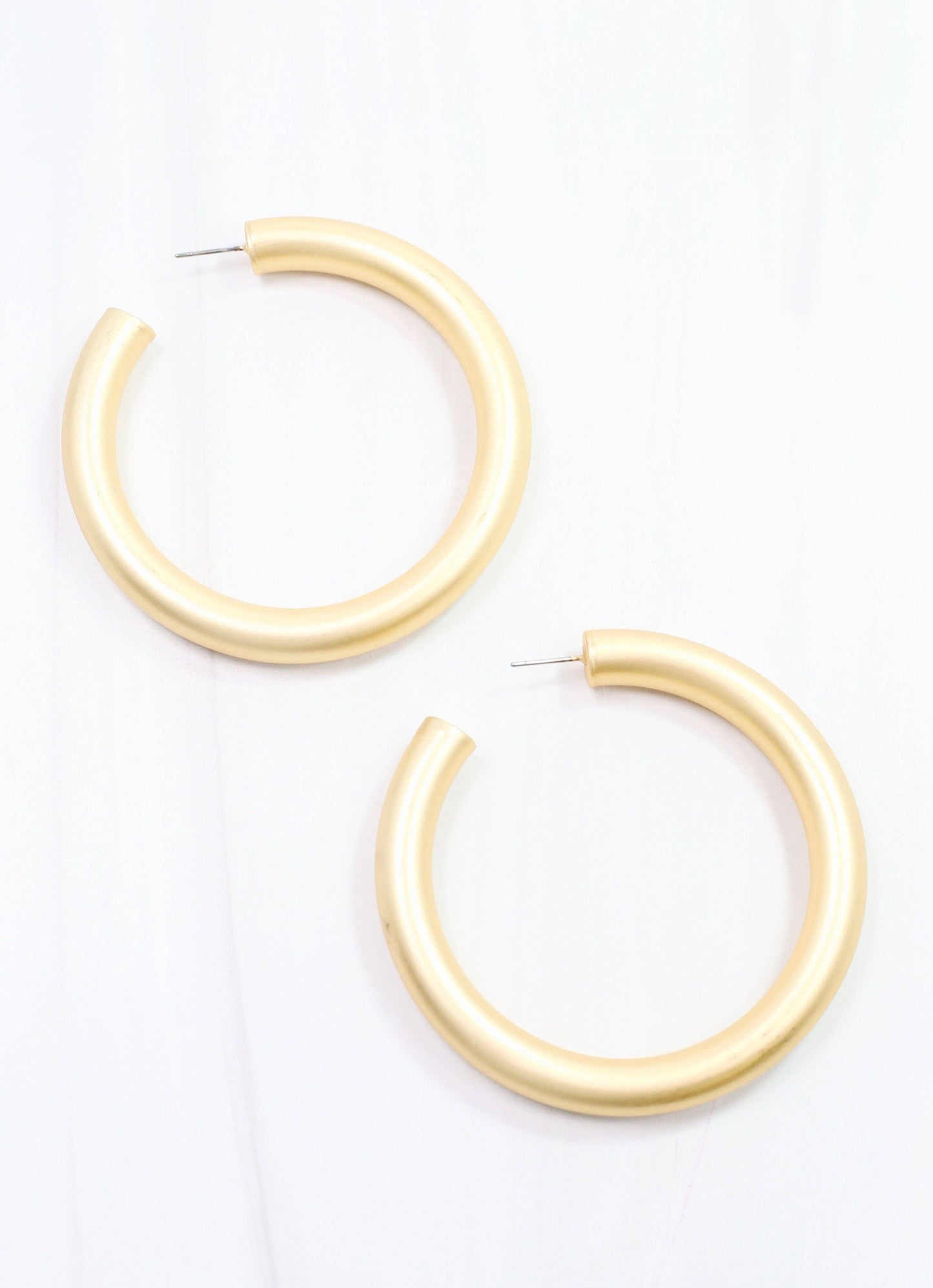 Chantell Hoop Earring Matte Gold