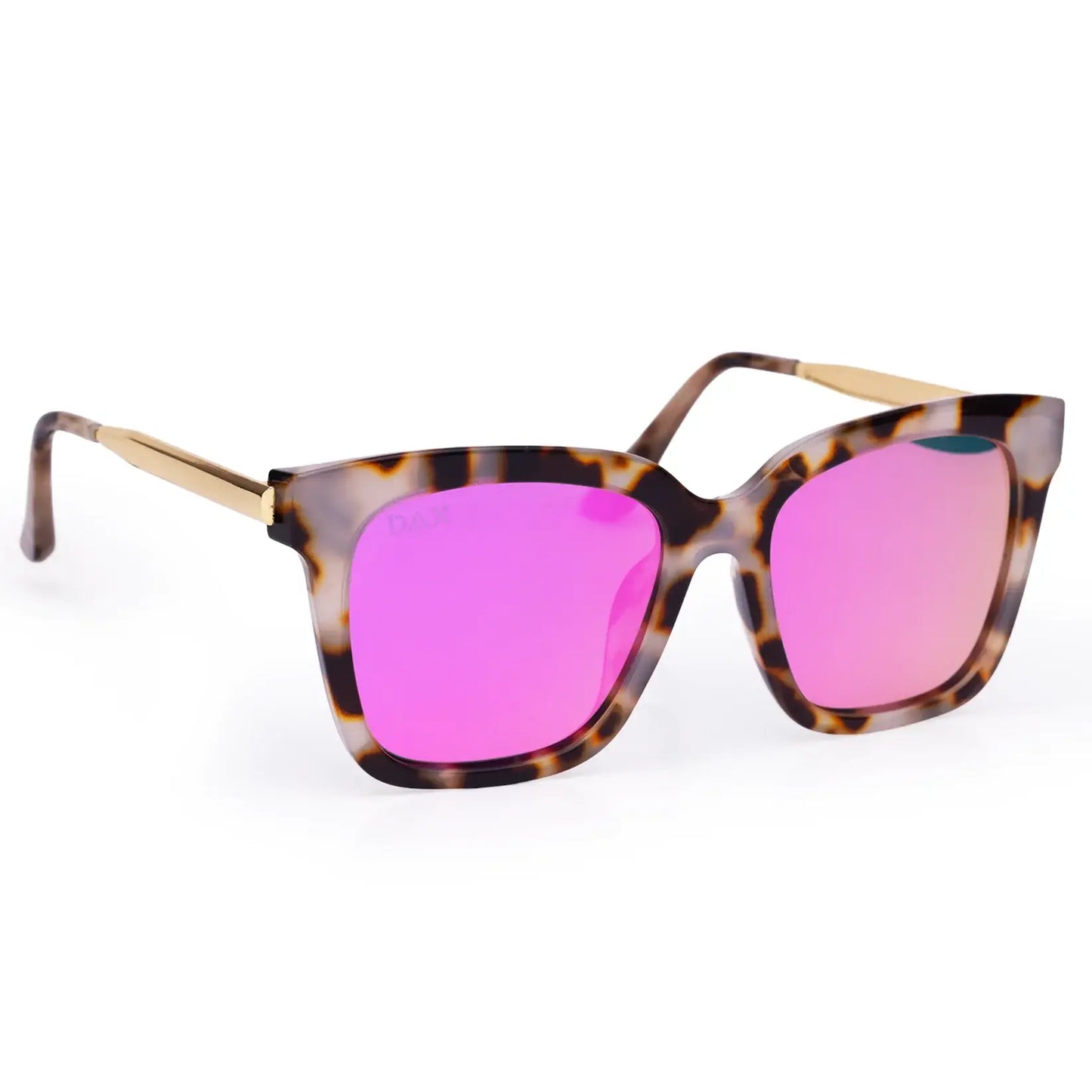 Lyla - Polarized Medium Cat Eye Sunglasses: Hot Pink