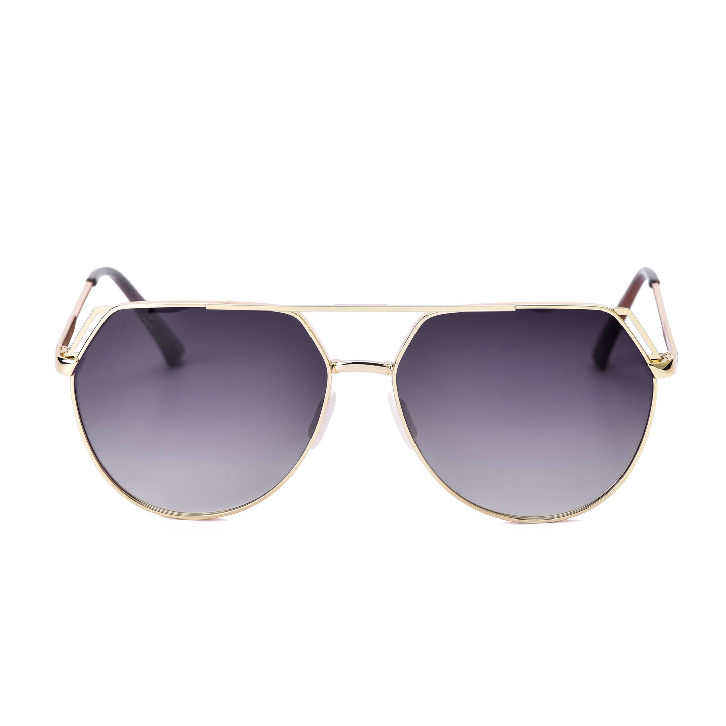 Ritz - Unisex Polarized Large Hair Friendly Aviator: Black Ombré