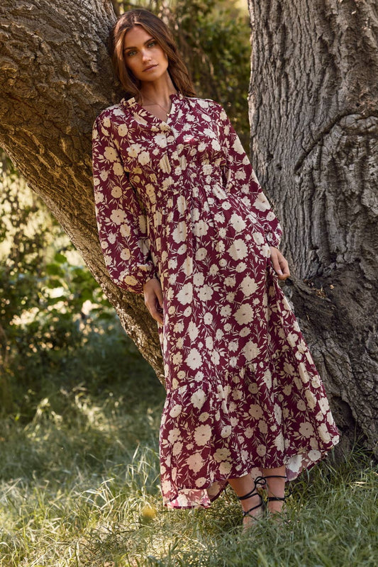 Floral Printed Maxi Dress