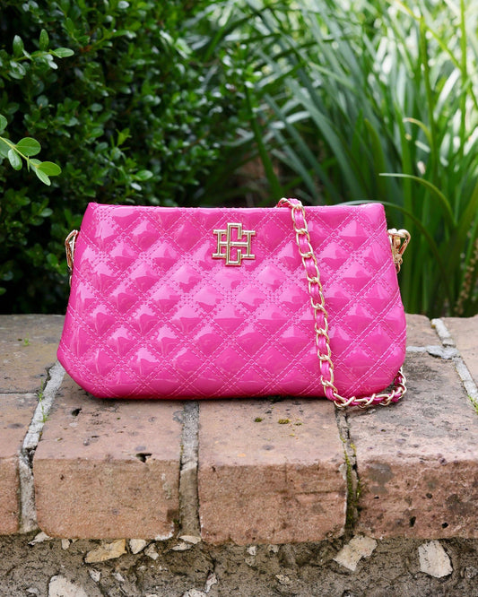 Livi Crossbody Hot Pink Patent