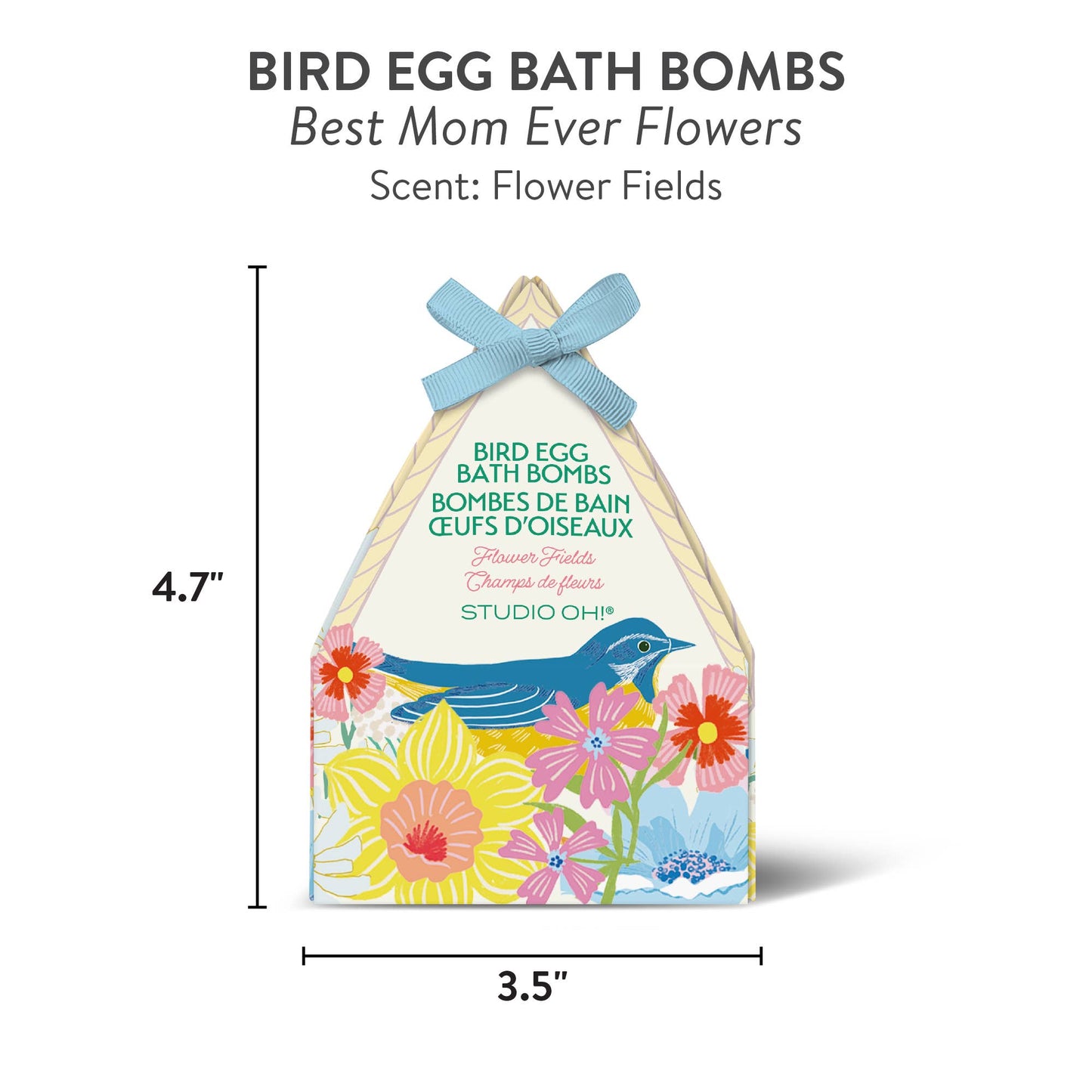 Best Mom Ever Flowers Bird Egg Bath Bombs