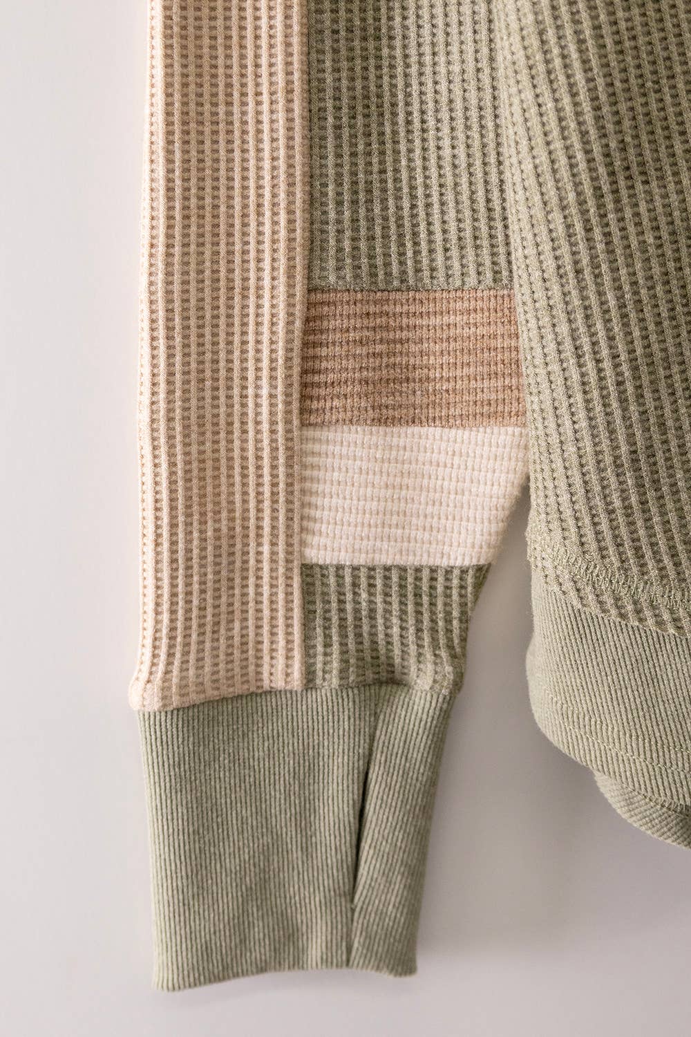 Women's Waffle Knit Pullover Sweater: SAGE