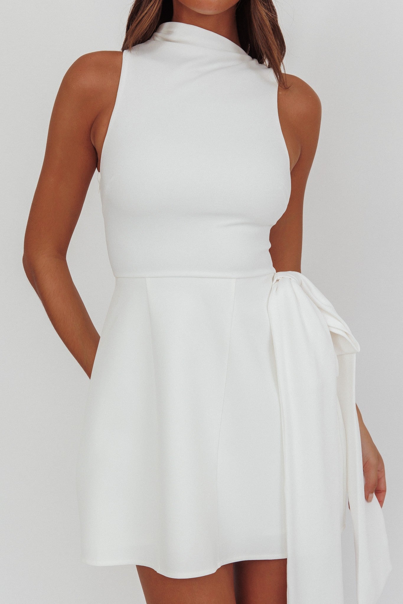 Boat Bodice Mini Dress