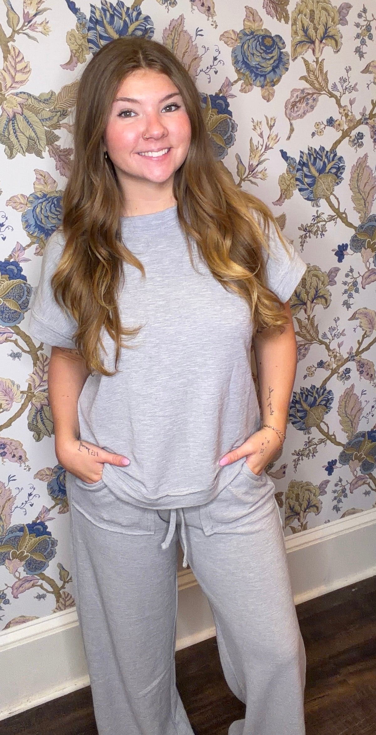 Cotton Slub Two-Piece Set