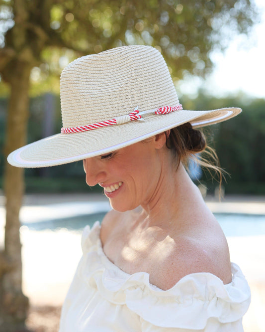 Surfside Hat Red White