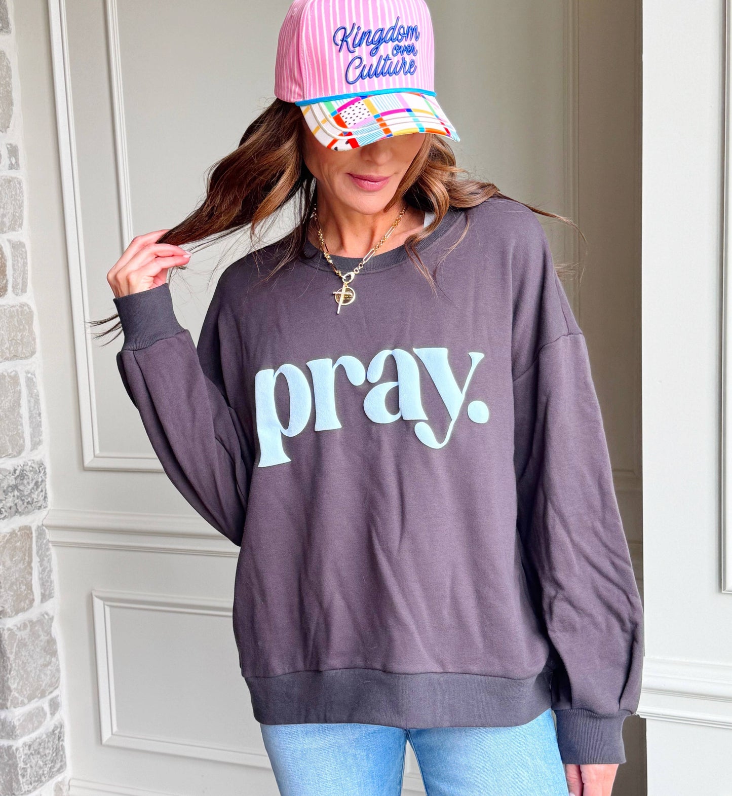 Pray. Puff Sweatshirt