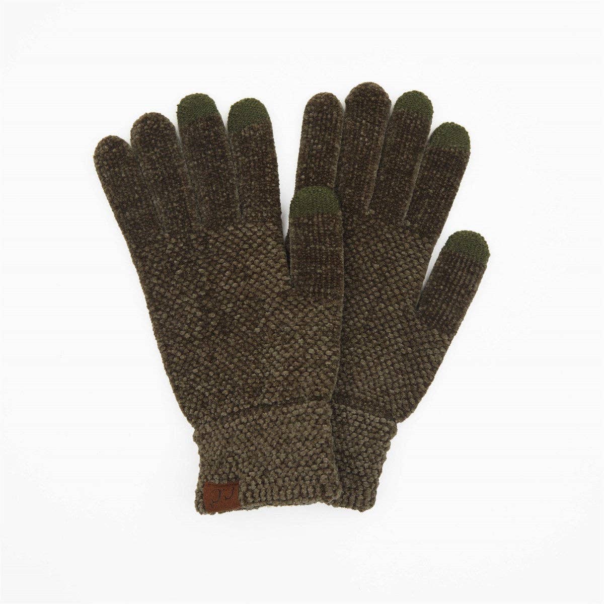 CC Chenille Touchscreen Glove ( G-9016 ): Light Melange Grey