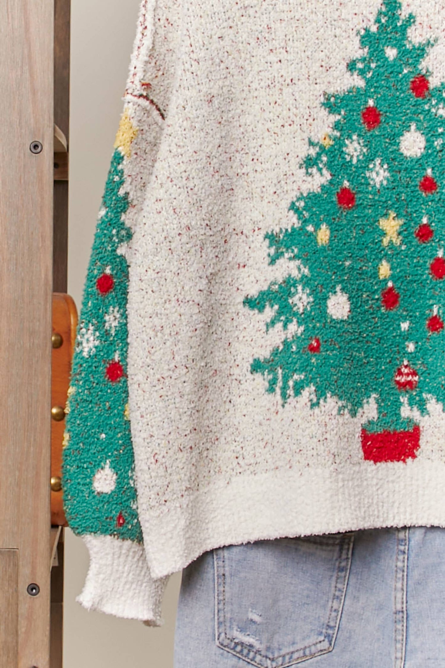 Merry Pine V-Neck Knit Cardigan