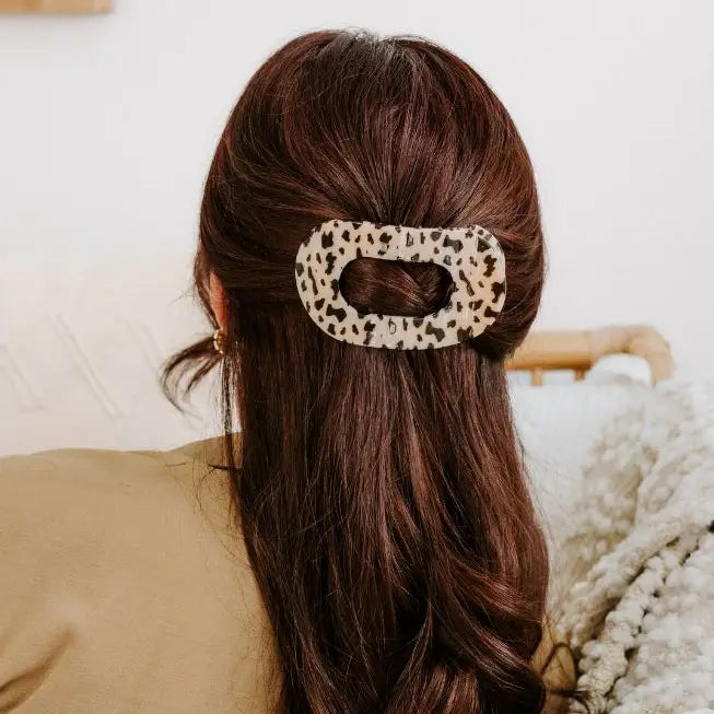 Teleties Blonde Tortoise Large Flat Hair Clip