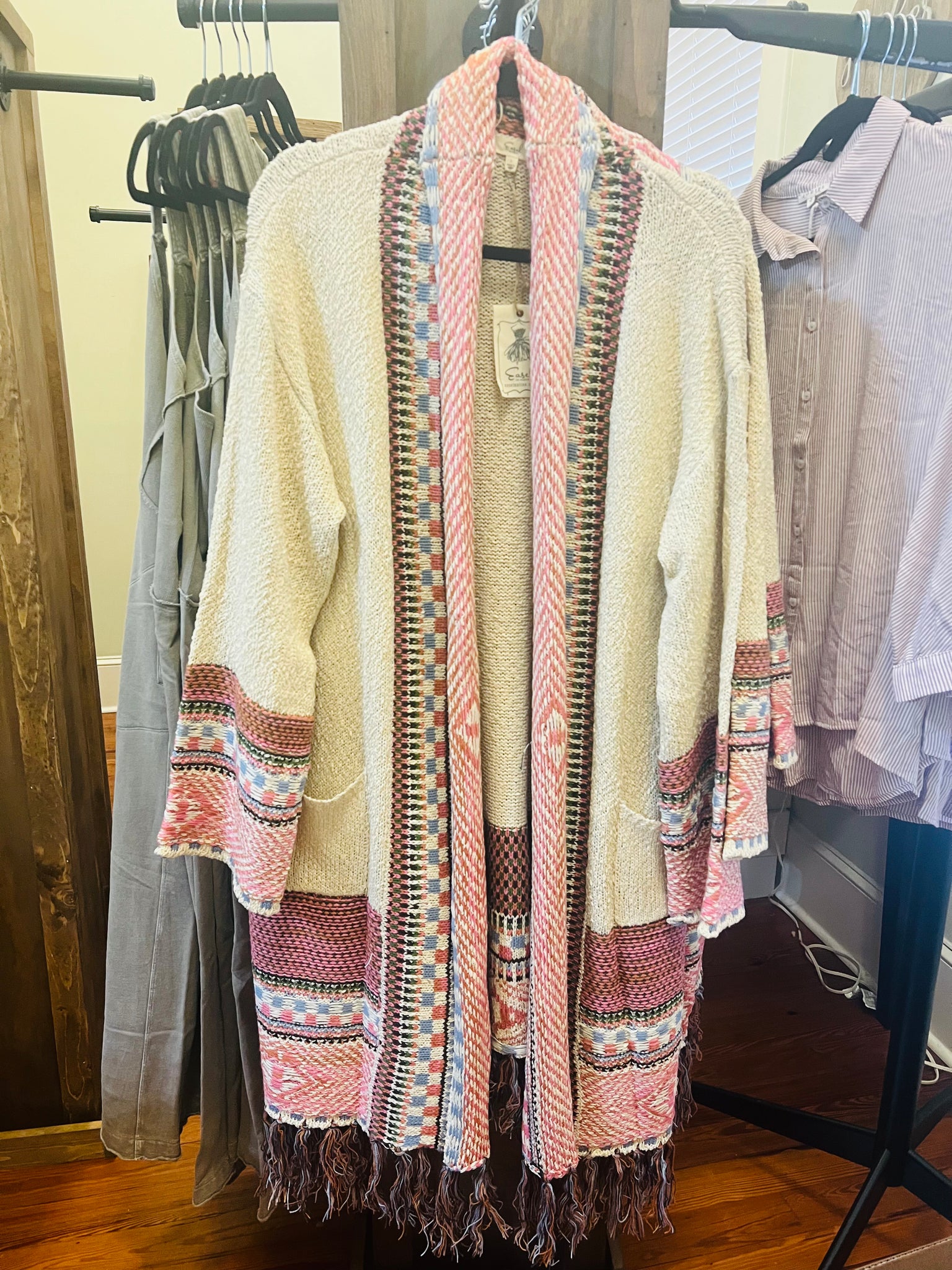 Ethnic Knit Cardigan