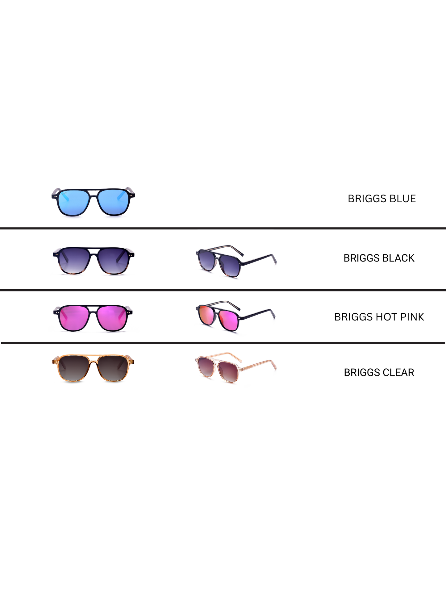 Briggs - Women's Polarized Small/ Medium Aviator : Black Gradient