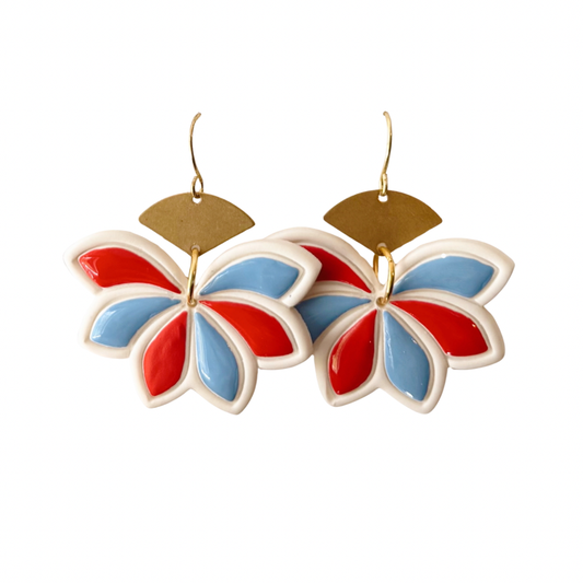Flower Clay Earrings