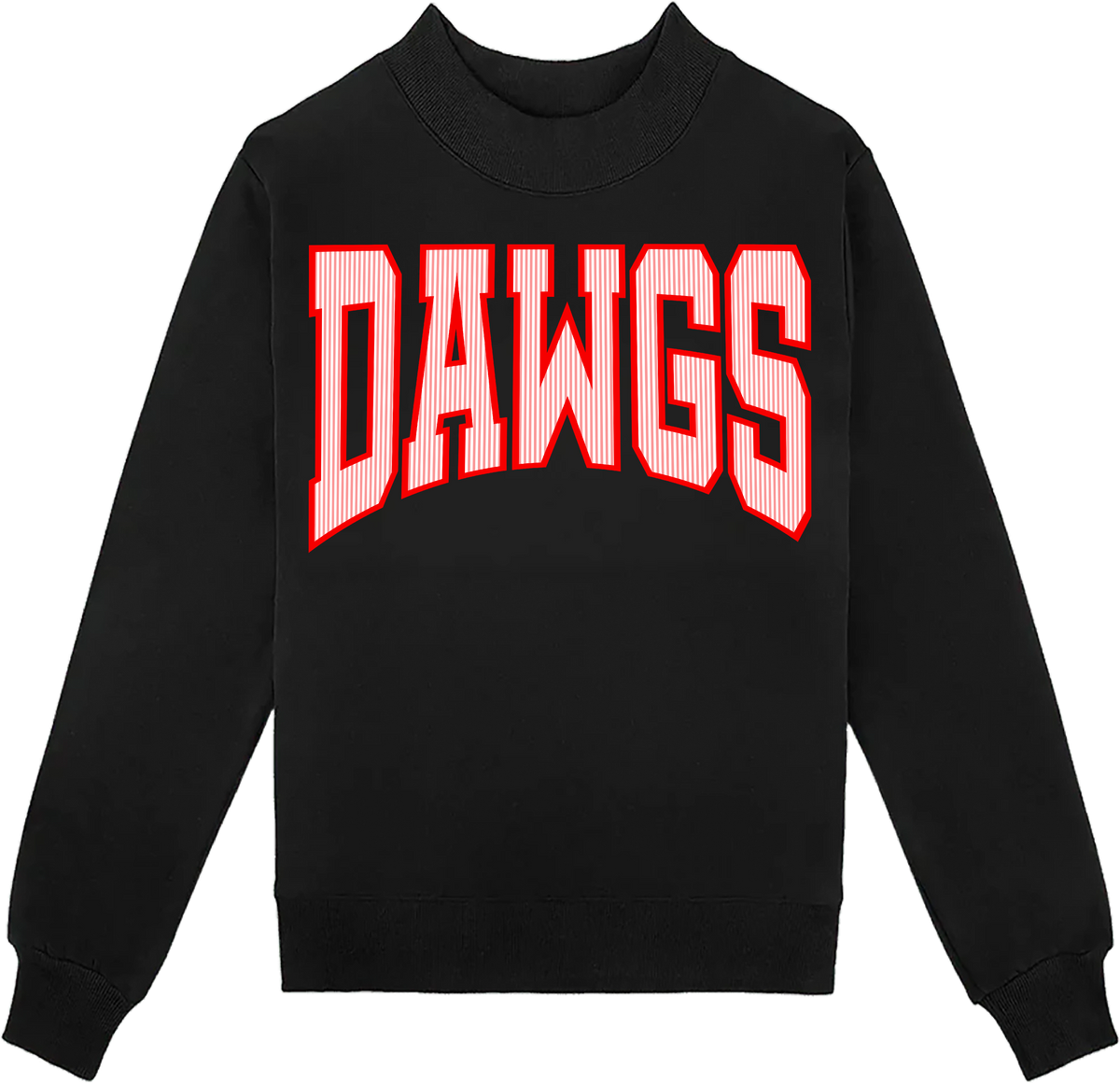 DAWGS Mock Neck: Black