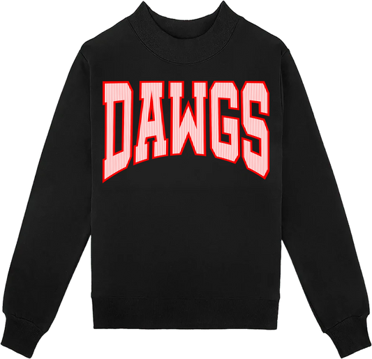 DAWGS Mock Neck: Black