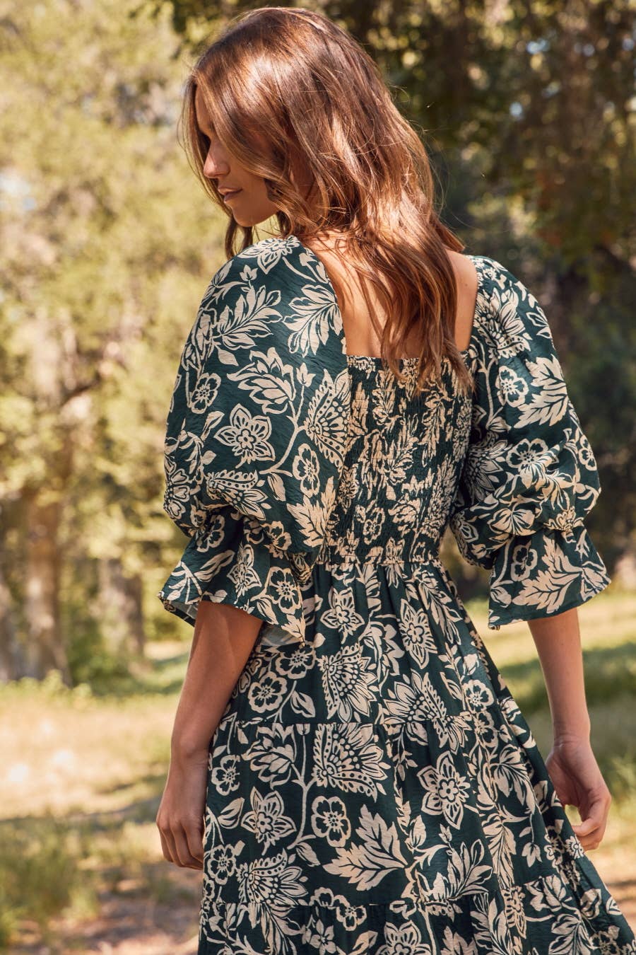 Floral Printed Midi Dress