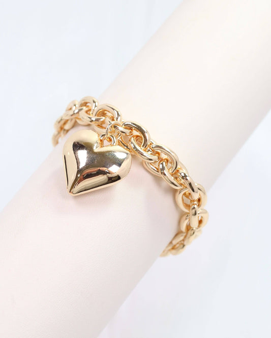 Mayson Link Stretch Bracelet Gold