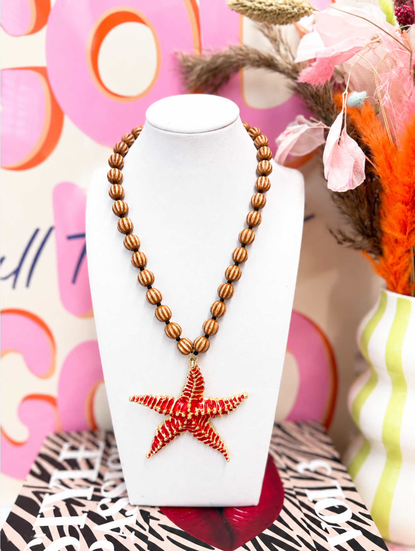 Coastal Starfish Statement Necklace
