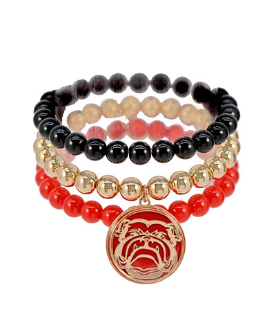 Game Day Charm 3pc bracelet