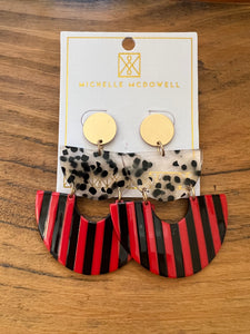 Emorie- Red & Black earrings