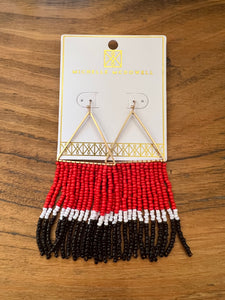 Greer- Red & Black earrings