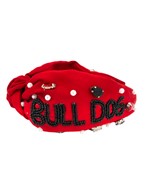 Bulldog Beaded Headband